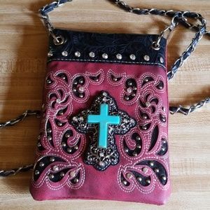 Cute little crossbody western/goth? Bag.